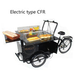 Mobiles Kaffee-Fracht-Fahrrad Elektro-Passagier-Dreirad Dreiräder Straße Fast-Food-Verkaufswagen